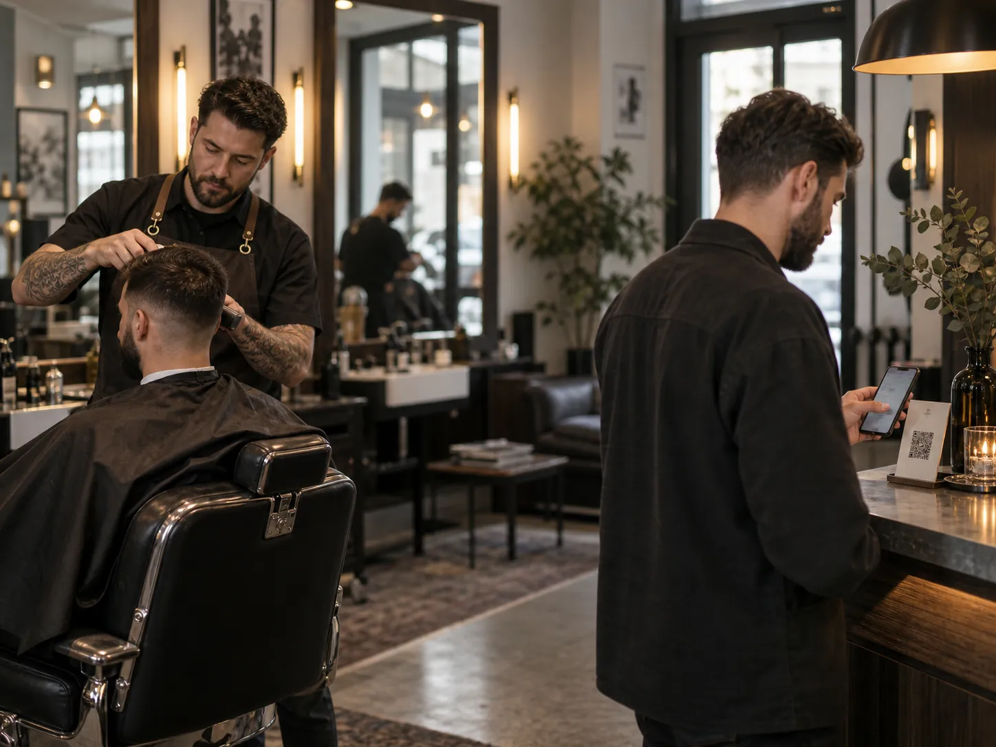 Klijent barbershopa koristi poveznicu za iskrenu povratnu informaciju