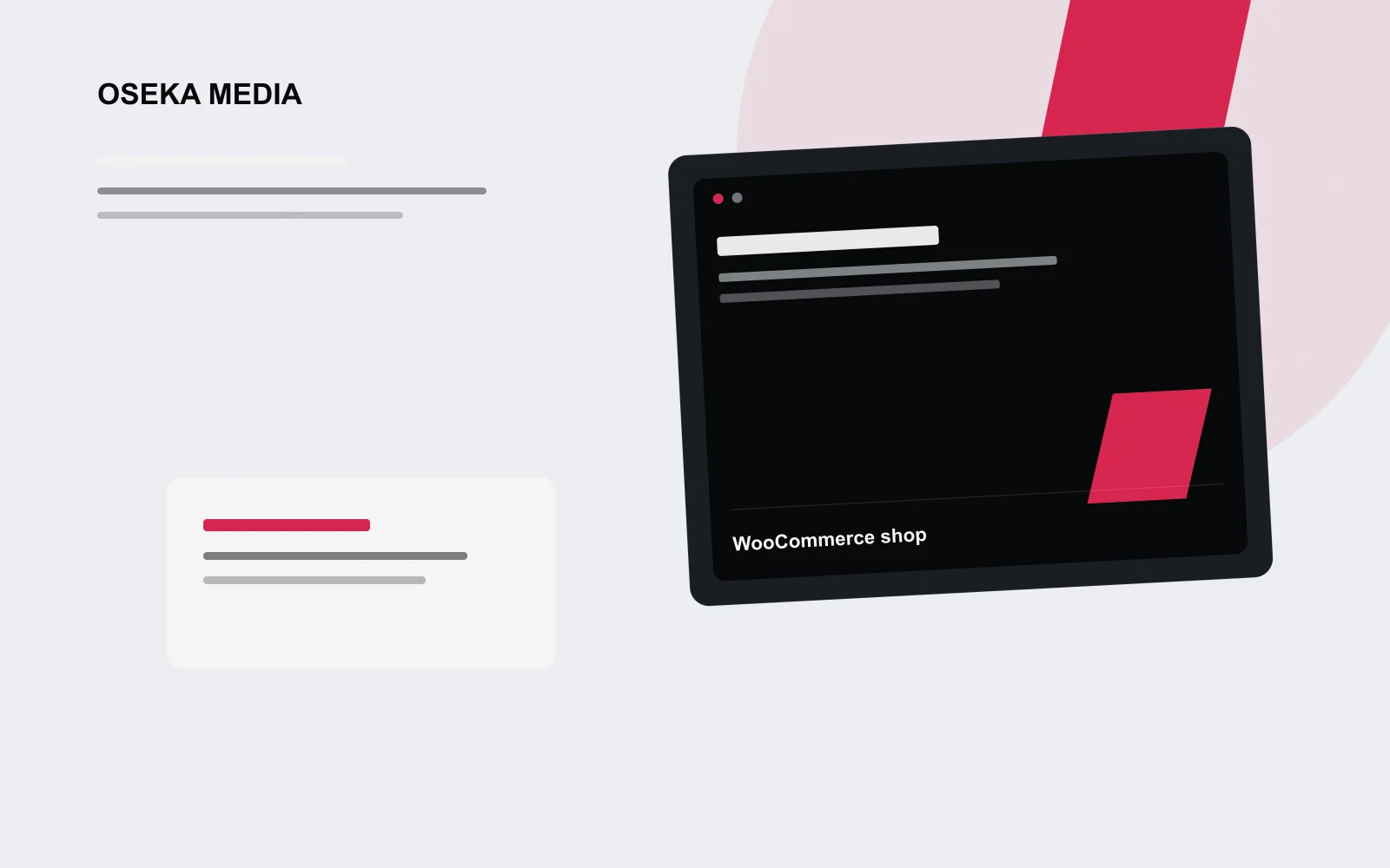 Oseka Media vizual za uslugu Izrada web shopa