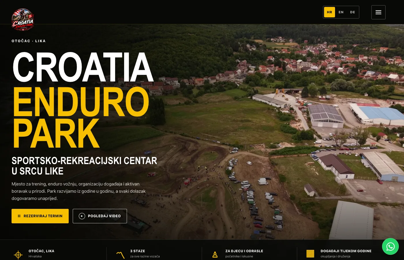 Prikaz web stranice Croatia Enduro Park