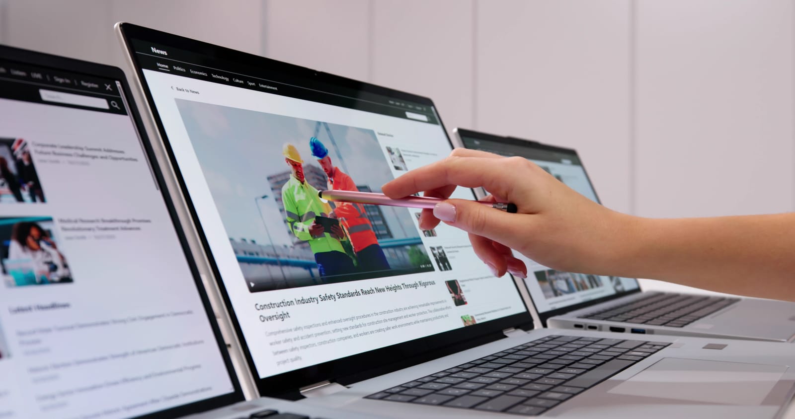 Čitatelj pregledava online članak napisan po načelima pisanja za SEO