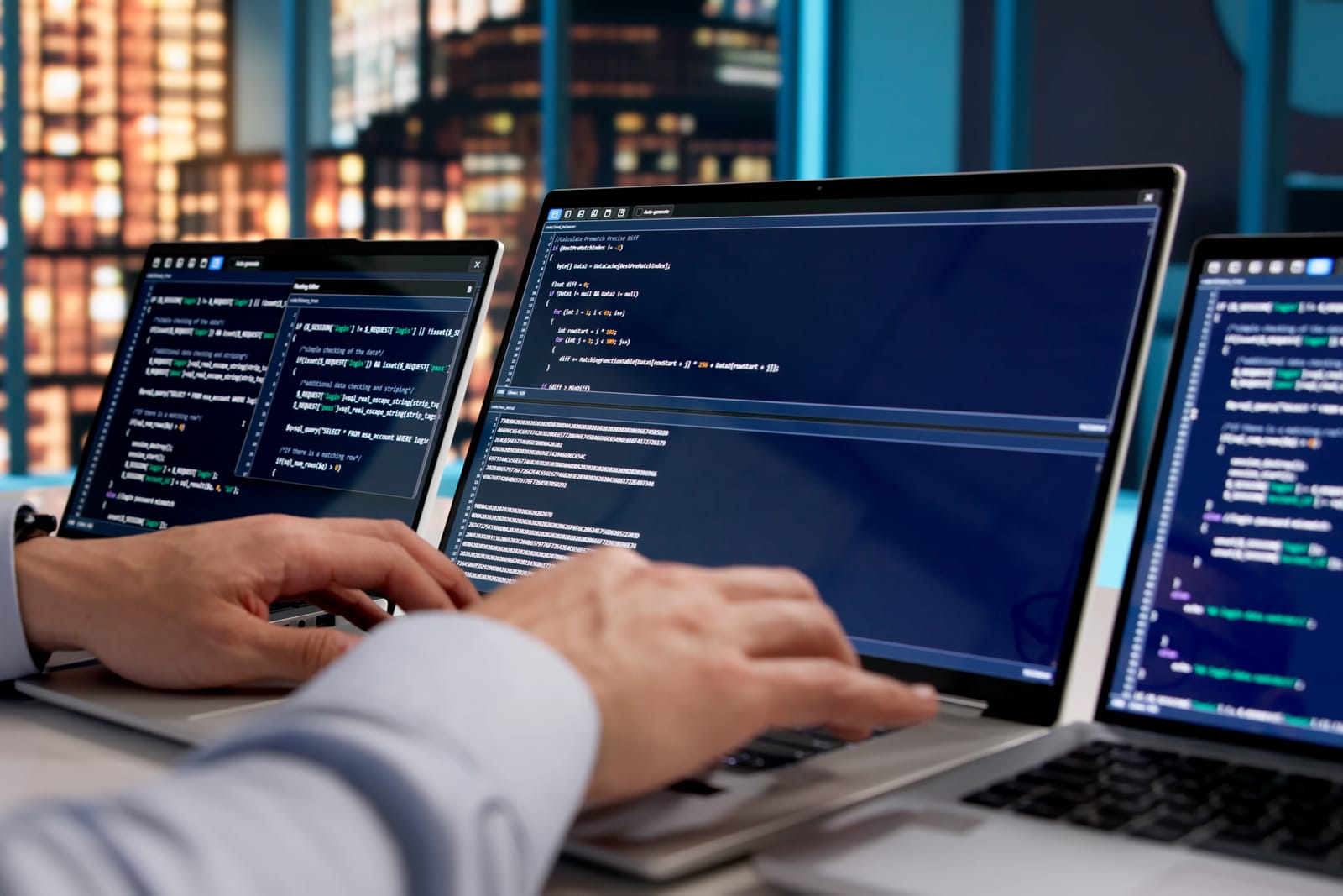 Programer radi na migraciji i održavanju web stranice